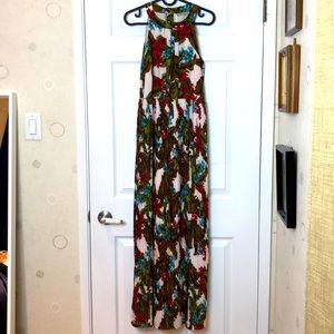 Summer maxi floral dress